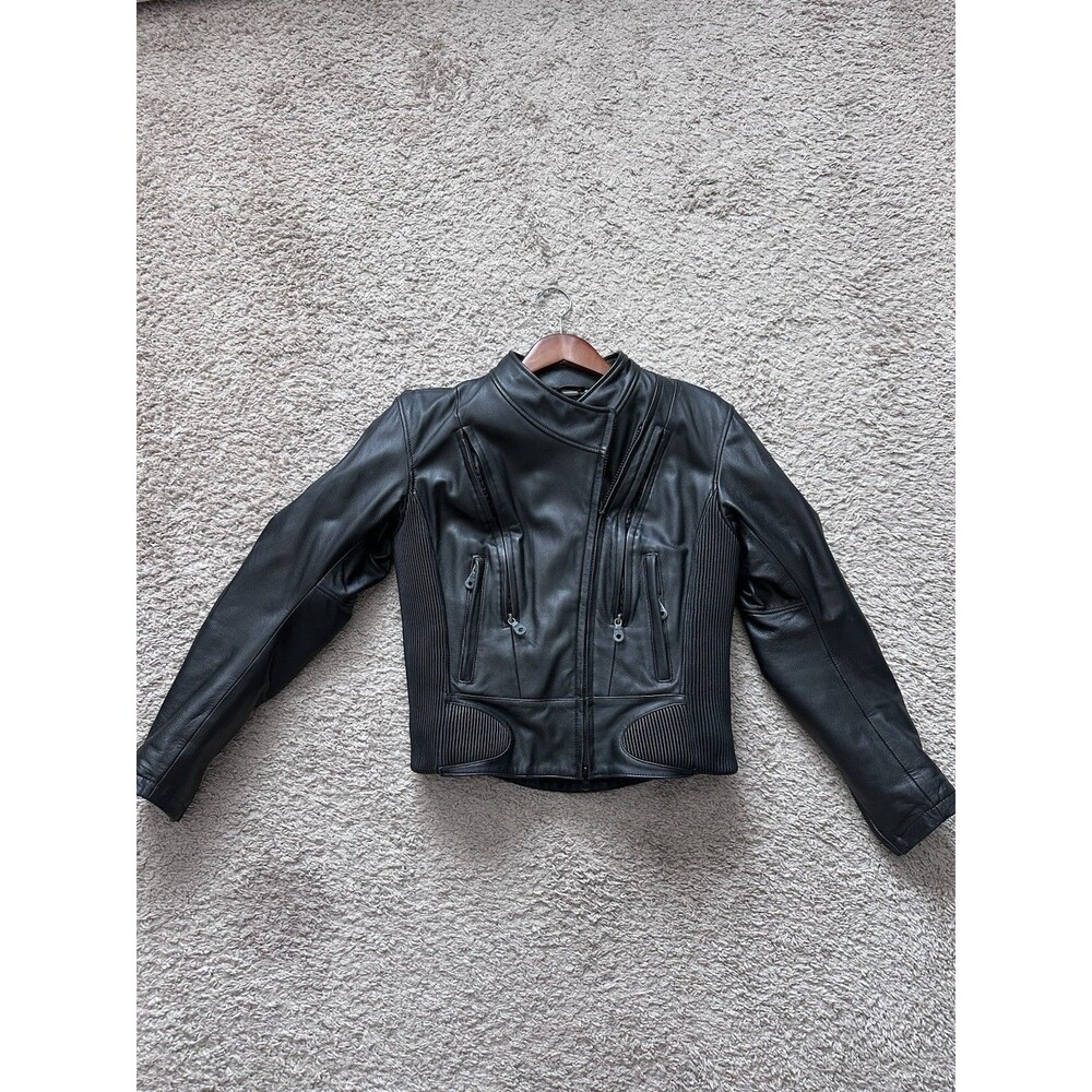 Women’s Harley Davidson FXRG - Padded Armored - Leather Jacket Size Med 8-10